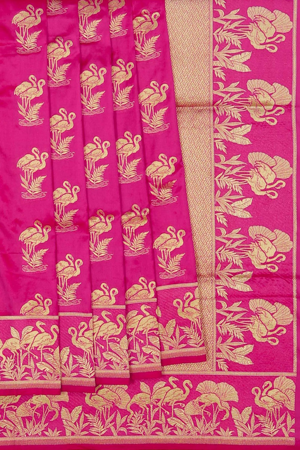 Image of Banarasi Silk Pink Saree